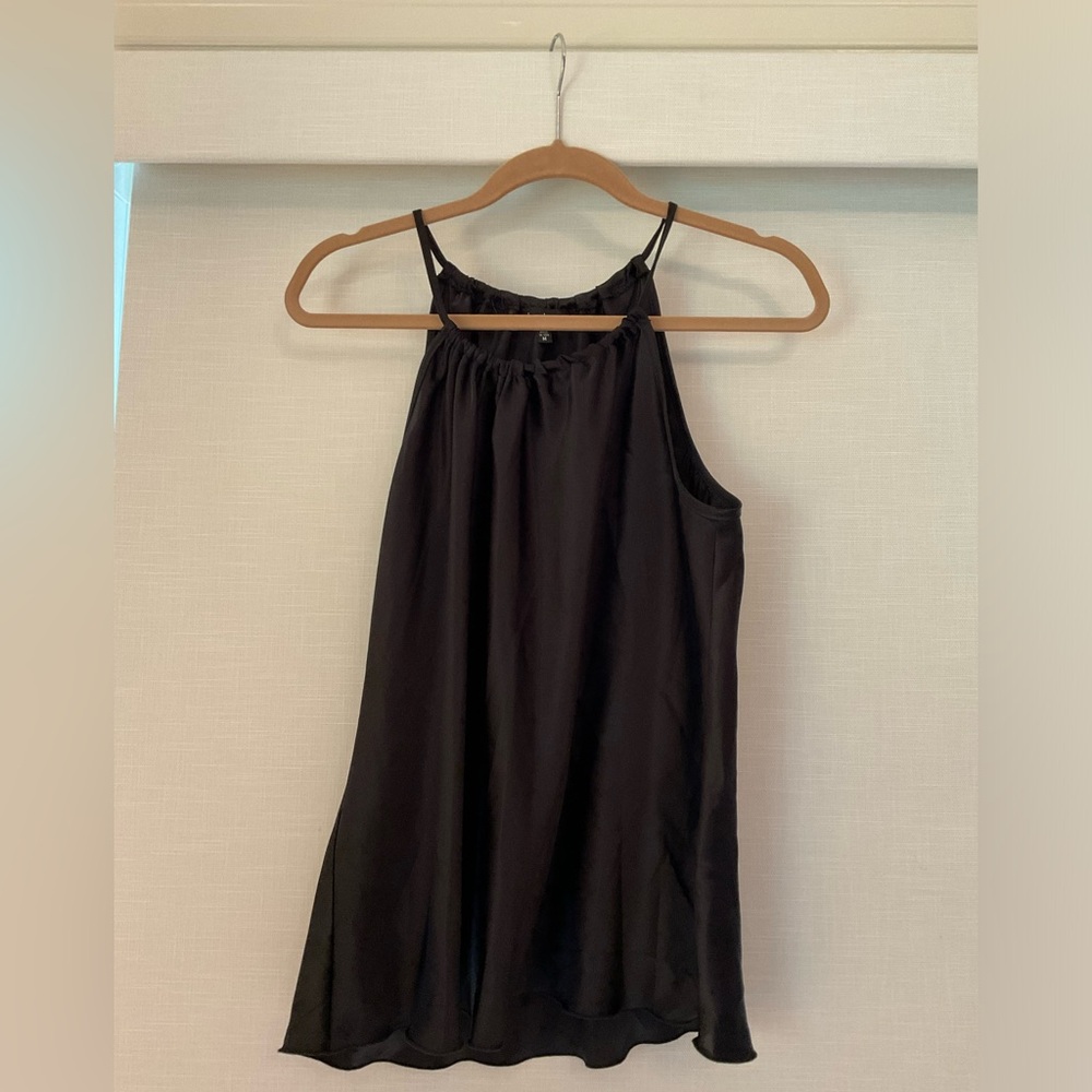 Nicole Miller Sheer Black Tank Top- Medium